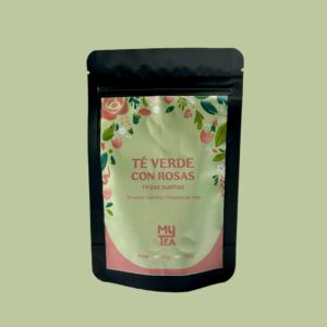 Té verde con rosas